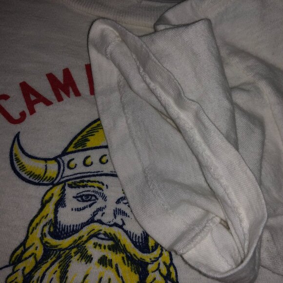 Vintage Official Boy Scouts of America BSA 1960's T-shirt Camp Norse Viking - Picture 7 of 14